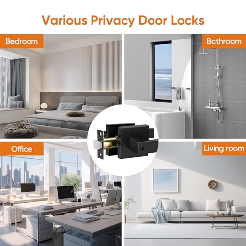Door-Handles-Interior-Black-Door-Knobs-Interior-Black-Door-Handle-with-Reversible-Lever-Keyed-Alike-Door-Lock-Sets-for-Bedroom-5-Packs-Heavy-Duty-Door-Lock-Sets-Matte-Black-5