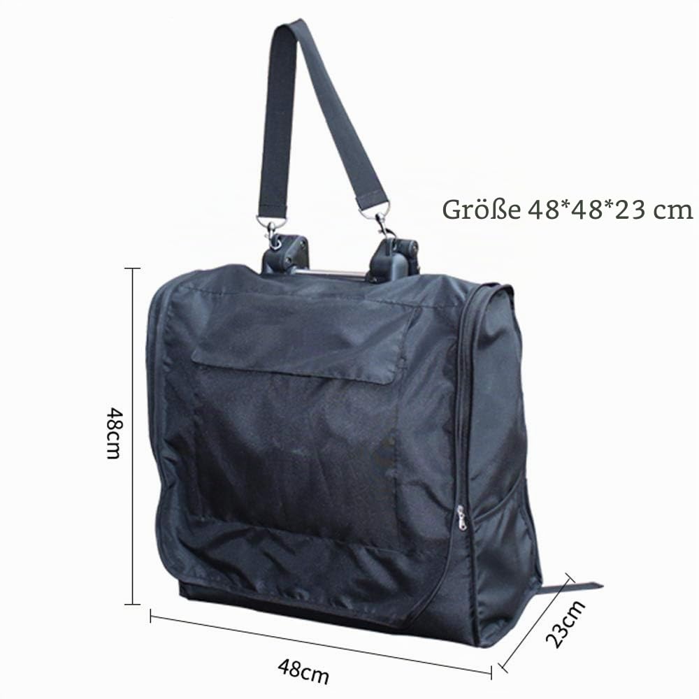 SeedFuture Aufbewahrungstasche für Kinderwagen Schwarz, Kinderwagen-Zubehör für Babyzen Yoyo und Kinderwagen-Reiserucksack, Transporttaschen für Kinderwagen