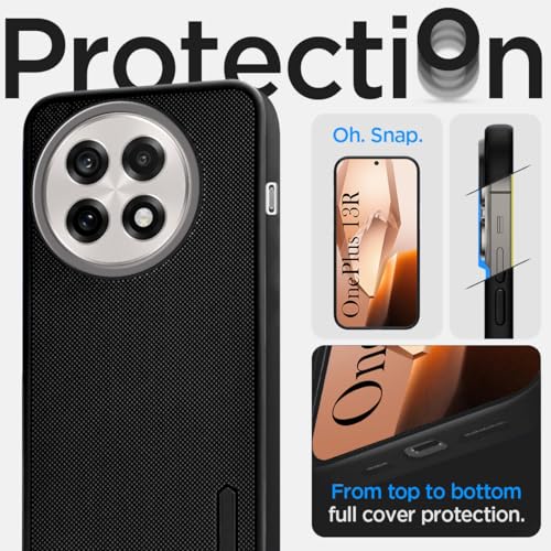 Image of Jkobi Back Cover Case for OnePlus 13R 5G (Textured Grip Design | Micro-Fiber Cloth Inside | Slim and Light Weight | Soft Touch and Feel | Black)