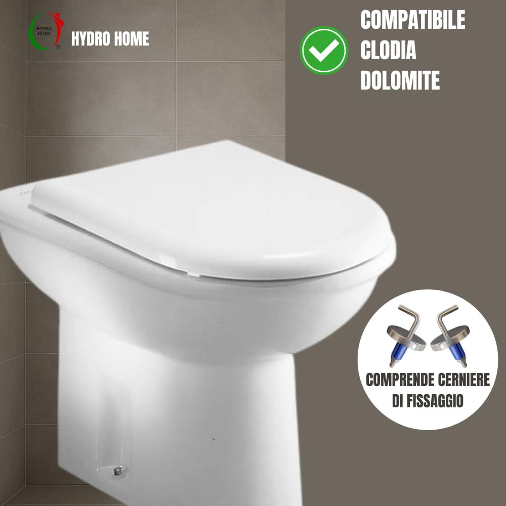 Abattant De WC Compatible Avec Cristal Dolomite, Plastique
