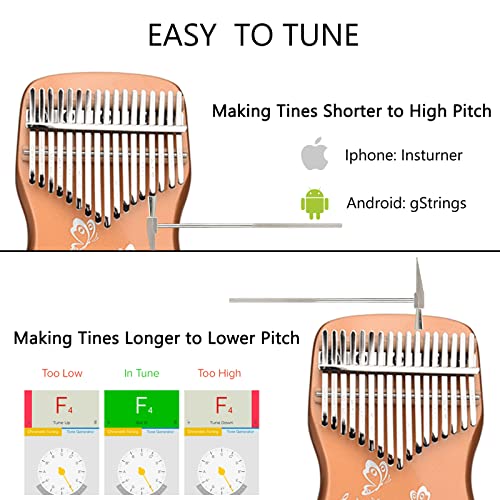 Raraplur Kalimba 17 Clés Pouce Piano Instrument de Musique Enfant et Adulte, Portable Doigt Pouce Piano Haute Qualité… - Les Beatles, Paul McCartney, John Lennon, RIngo Starr, George Harrison Raraplur Kalimba 17 Clés Pouce Piano Instrument de Musique Enfant et Adulte, Portable Doigt Pouce Piano Haute Qualité… – Image 6
