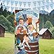 Oktoberfest Deko Set - Foto Requisit Banner, Bayerische Dekoration, Hintergrund Tür Banner für Bierfest Party (180 x 90 cm)