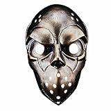 Charmgle Halloween Thick Resin Mask, Street Ice Hockey Game Slapshot Mask, Costumes Adult Masquerade Masks Bronze