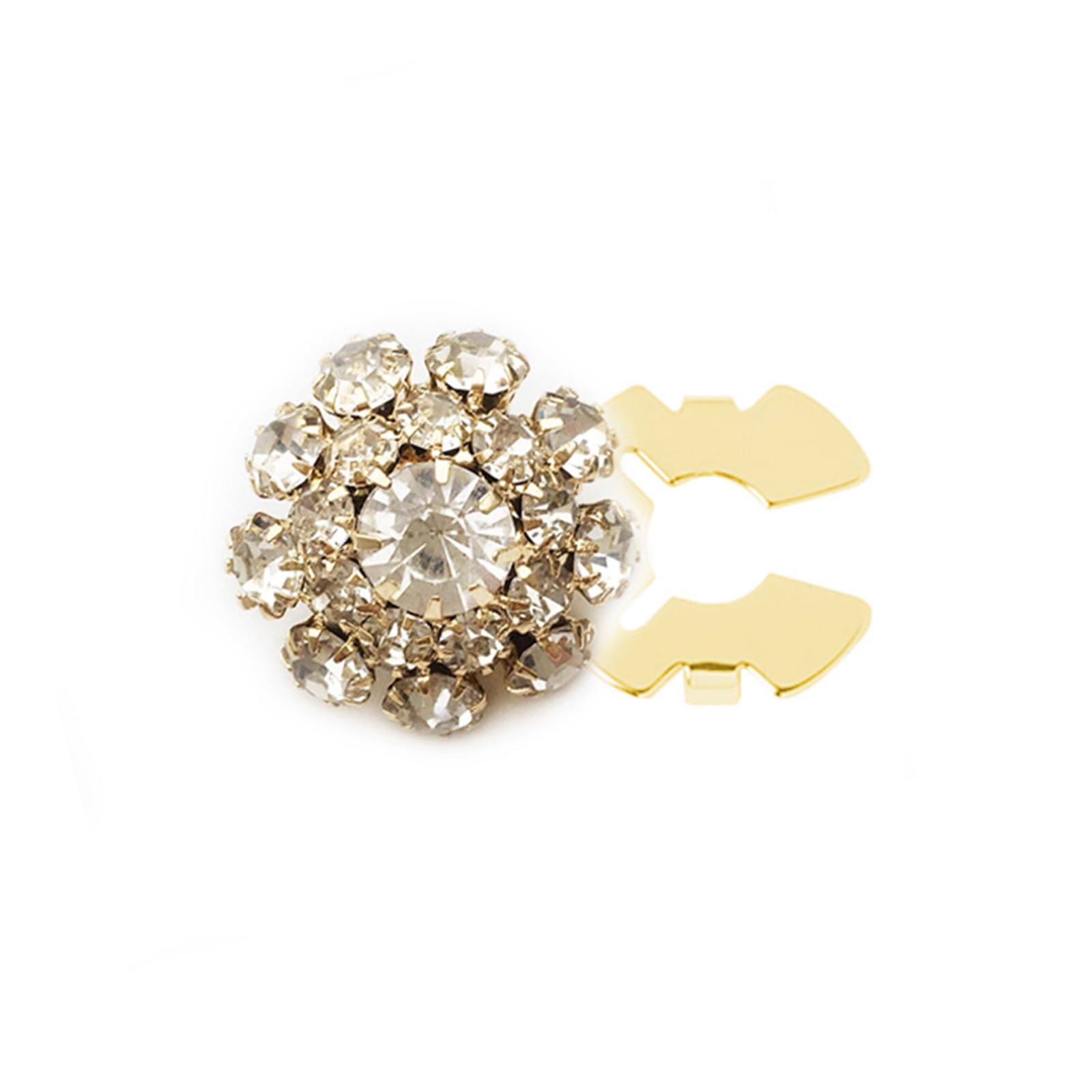Tsophreniq Rhinestones Button Covers Flower Button Covers Embellishment Decorative for Jewelry Rhinestones