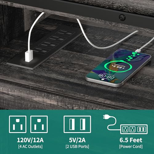 Yitahomebuffetstoragecabinetwithpoweroutlet66farmhousesideboardcabinetwslidingbarndoorsandadjustableshelflargecoffeebarwinecabinetforkitchenlivingroomdarkrusticoak Urban Country Home Decor Yitahome buffet storage cabinet with power outlet 66 farmhouse sideboard cabinet wsliding barn doors and adjustable shelf large coffee bar wine cabinet for kitchen living room dark rustic oak urban country home decor