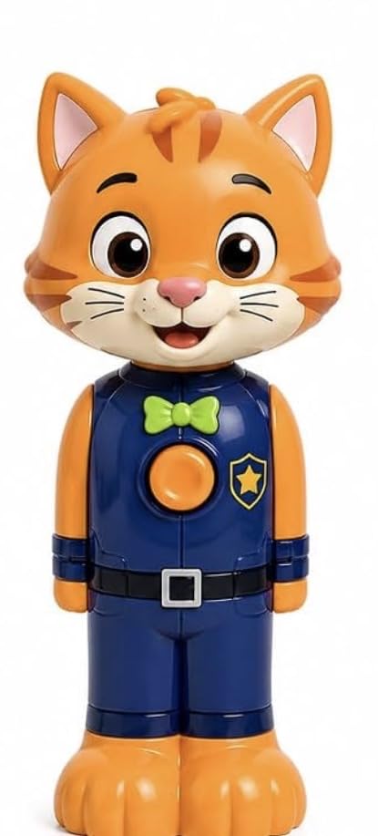Toyoworld Cat Character Kids Toothbrush with Fun Pop-Up Mechanism | Hygienic Storage, Soft Bristles, Protects Bristles, Safe for Little Hands, Press Button Design-image-40