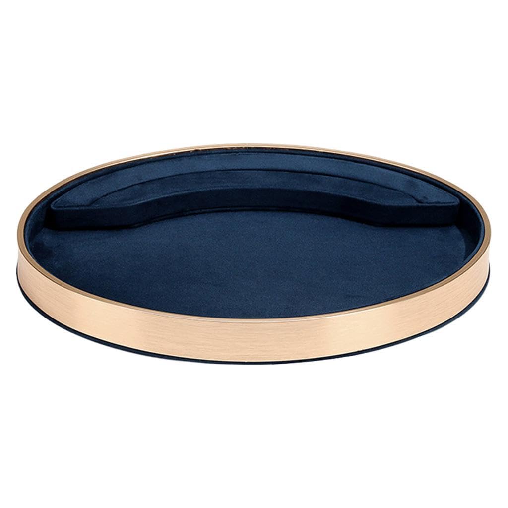 Zambuph Trendy Jewelry Storage Display Trays Velvet Organizer Beautiful Solution For Necklaces Rings Bracelets And Brooches Velvet Jewelry Trays Organizer, blue, 30x20.5x3cm