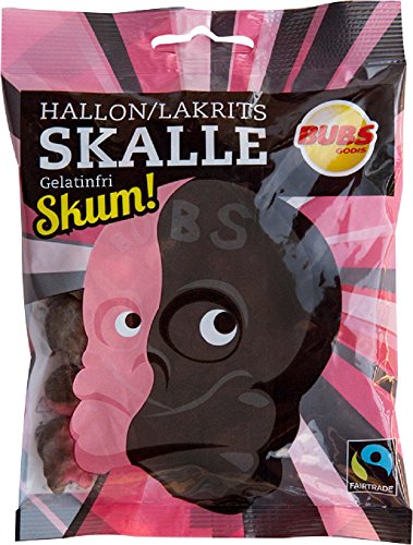 2 Bolsas x 90g Bubs Godis Hallon/Lakrits miniatura 1
