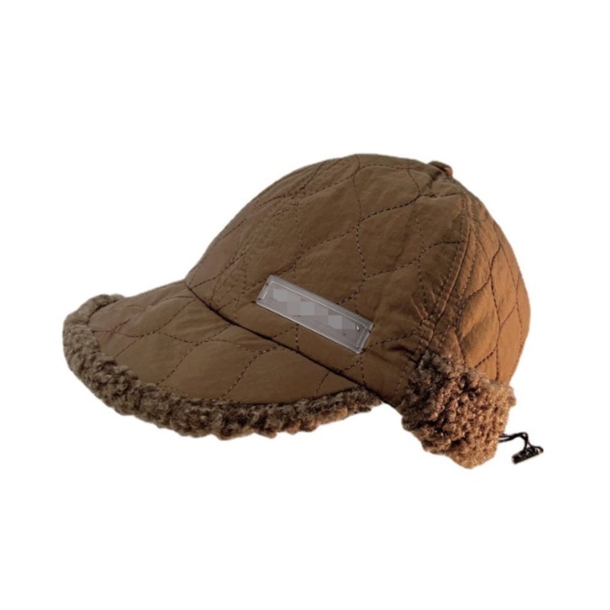 Gorro Invierno Bonito Gorro De Invierno para Mujer, con Visera Ajustable, Grueso Y Suave para Gorros Cálidos(Bruin)