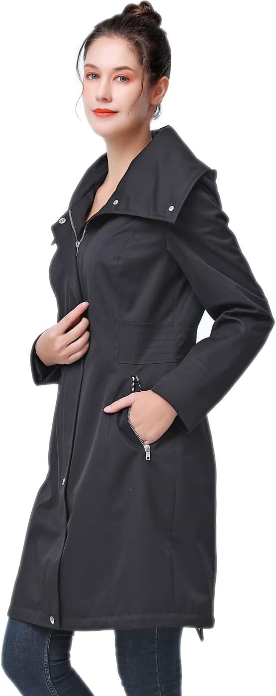 BGSD Women Anais Waterproof Hooded Rain Jacket Ourdoor Windbreaker Parka Coat - Regular & Plus Size