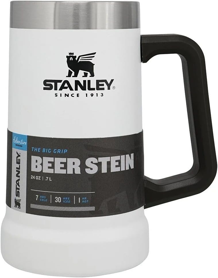 Stanley 1913 Adventure Vacuum Beer Stein 0.7L - Polar White