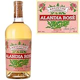 Absinth ALANDIA Rosé | Mit Hibiskusblüten natürlich gefärbt (ohne Farbstoff) | Traditionelles Rezept aus dem 19. Jh. | 60% Vol. | (1x 0.5 l)