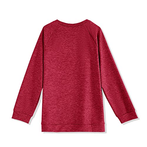 Image of Apbondy Girls Shirts Casual Long Sleeve Crewneck Loose Striped Sweatshirts Pullover Tops