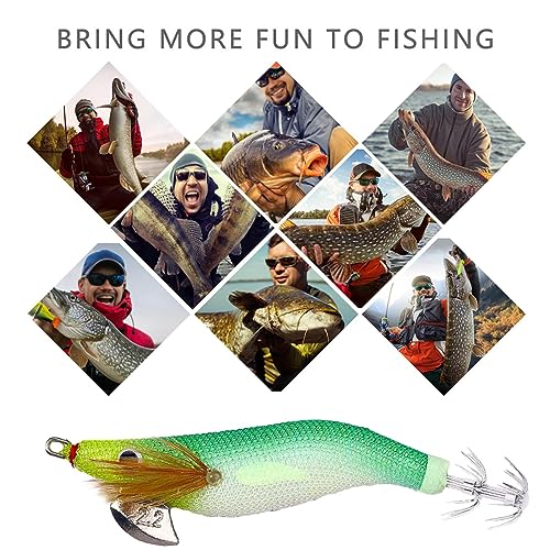 Leuchtender Köder für | Kunstköder für mit Augen - Outdoor-Sportzubehör zum Angeln von Wels, Zahn, Schlangenkopf, Tintenfisch, Tintenfisch, Tintenfisch