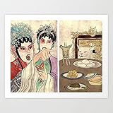 Saraheve Woman Yelling at Cat Meme - Chinese Style Art Print Home House Wall Plate Metal Tin Sign 8X12 Inch