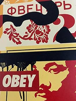額装済/Obey Face 01 /Shepard 手書きサイン入り（オベイ） Amazon | ポスター オベイ Obey Face 01 /Shepard Fairey 手書きサイン