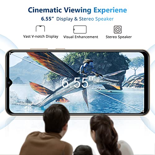 Xgody X60 Pro 4G Unlocked Phones, 6.6'’ Qhd Waterdrop Screen Dual Sim Unlocked Cell Phones, Quad-Core 2Gb+16Gb Smartphones, 3000Mah Battery, Face Unlock, Camera 5Mp+5Mp Cheap Android Phone (Gold) #TOP3