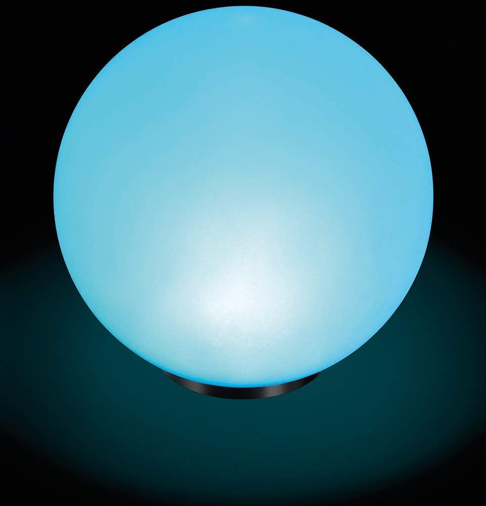 Esotec Solarkugeln für Außen 3er Set 20, 30 & 40 cm, Solar Leuchtkugeln Garten mit 7 Lichtfarben, Farbwechsel, wetterfest IP44, 102614