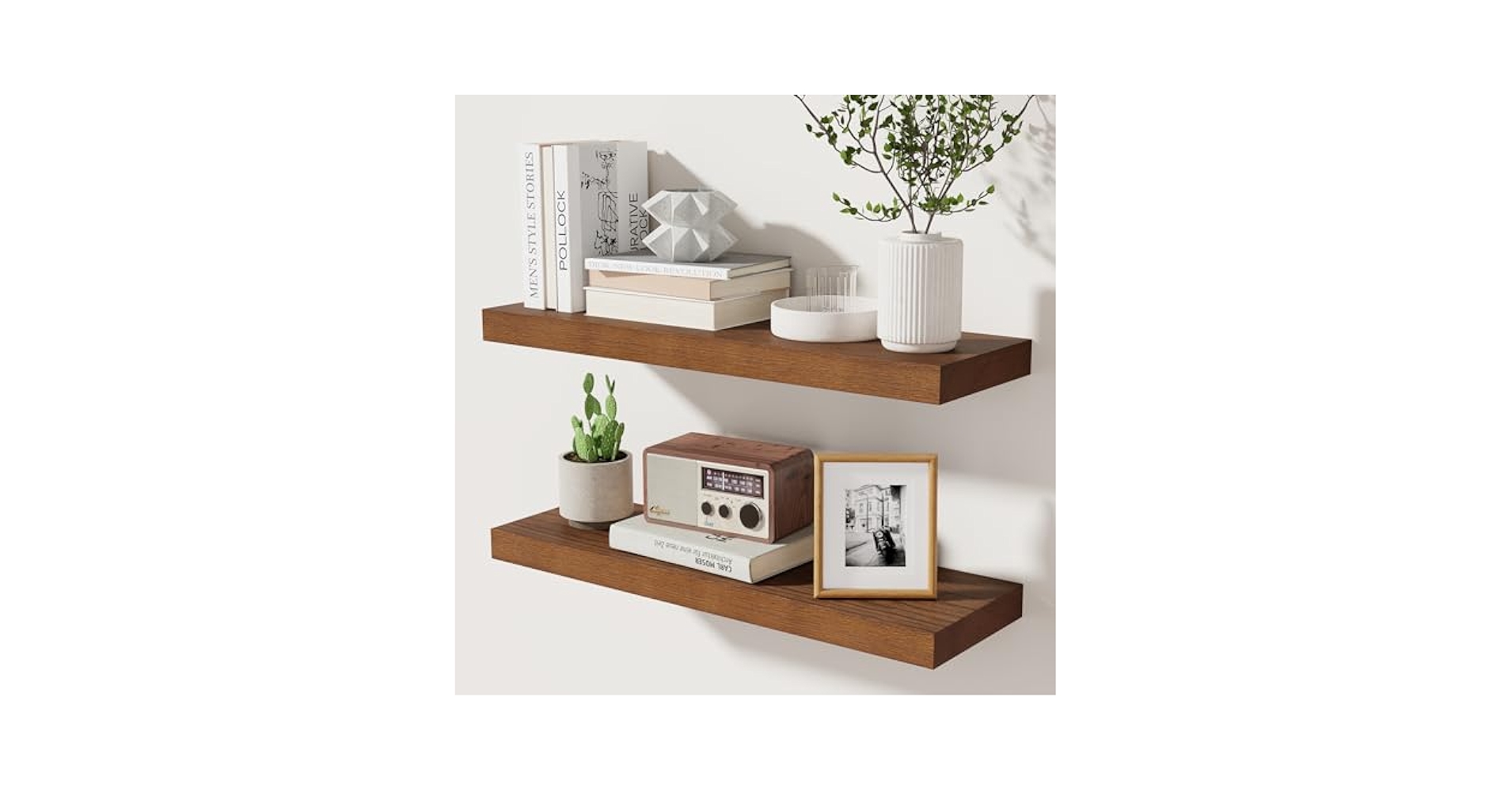 Amazon.com: 24 Inch Floating Shelves Set of 2, Rustic Solid