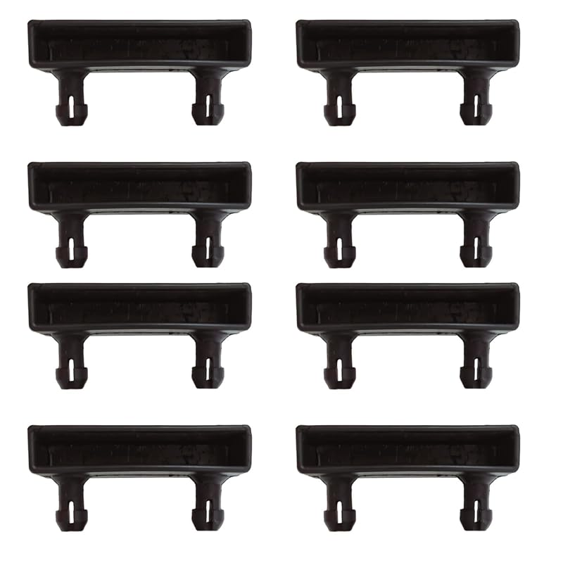 Coreme Lot 8 Lattes + 16 Embouts à Clipser - 8 Lattes de 700 x 53 mm + 16 Embouts - Multiplis Hêtre, Kit Réparation Lit, Compatible Sommier, Clic-Clac et BZ
