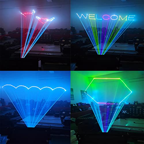 Image of JUNMAN 3W RGB Full Color Animation Stage Effect Light DJ Disco Stage Lights | Stage Beam Lights for Party Wedding Event Lighting Show