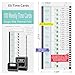 E8 Weekly Thermal Time Cards for Employees – Compatible with Lathem 2100HD & 800P Time Clocks – Time Card Pack, Single-Sided with Named Days (100-piece Pack)