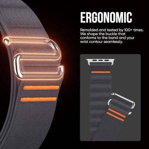 Image of Suitisbest Straps Compatible for Apple Watch Ultra 3 Strap 49 /46 /45 /44 /42 /41 /40 /38mm, Stretchy Nylon Sport Loop Strap with S-Hook for Apple Watch Ultra 3 /2 /1 SE3 Series 11 10 9 8 7 6 5 4【Band only】