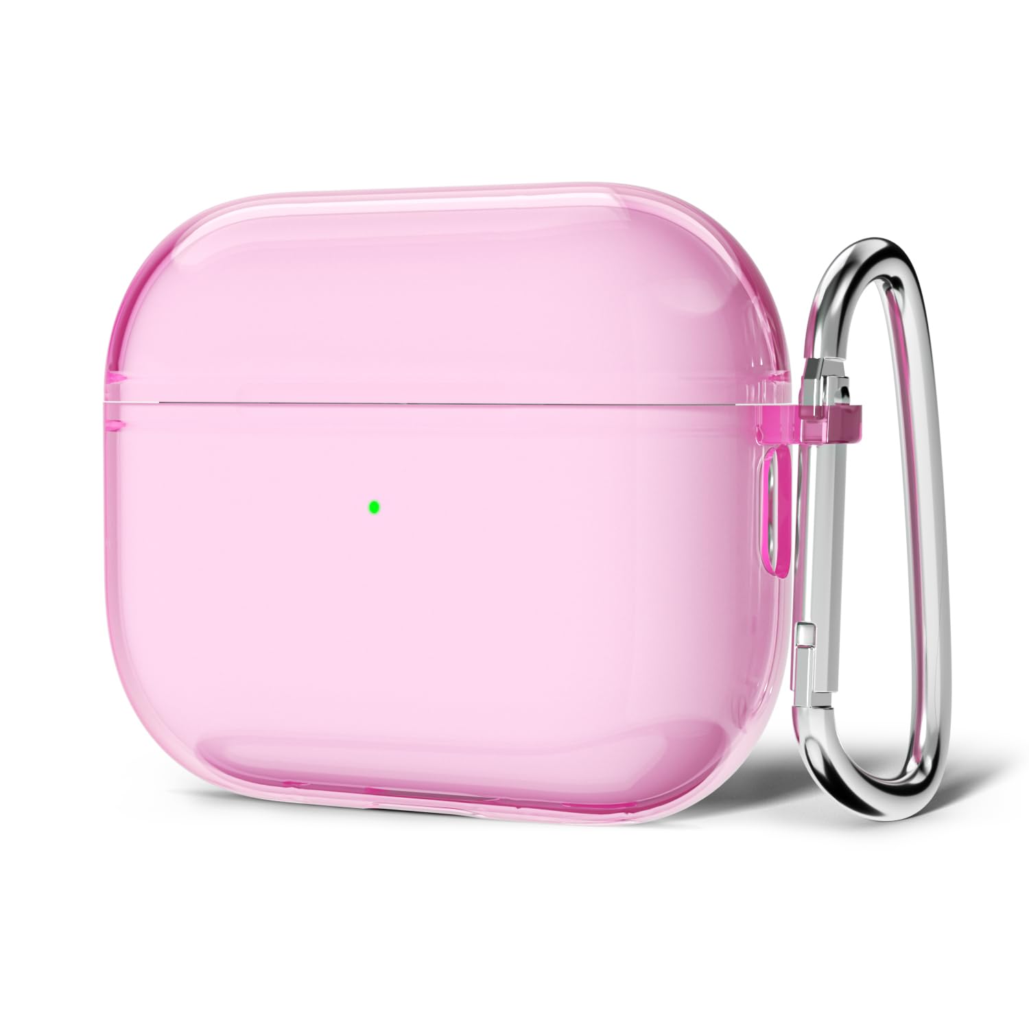 Svanove for Airpods 4 Case Clear Hard Plastic, Transparent Simple Cute Airpods 4th Generation Case with Keychain, Girly Y2k Aesthetic Trendy Airpods Cover Accessories for Women Girl, Pink — view 38