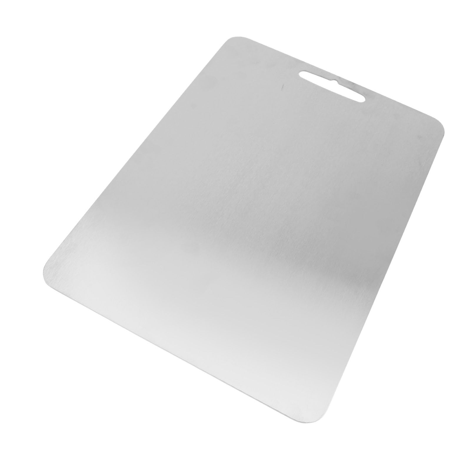 Tabla de Cortar de Metal Ti, Tabla de Cortar de Cocina No Contaminante para Verduras, Frutas, Elección Segura e Inodora para Cocineros Caseros (46 * 30cm)
