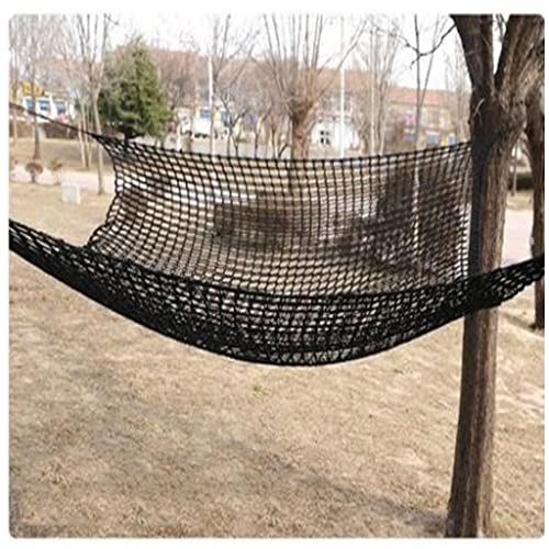 Rete da arrampicata per bambini per parco giochi, rete di sicurezza a doppio strato, protezione anti-caduta per aree giochi scolastiche, rete nera per arrampicata per divertimento all'aperto per