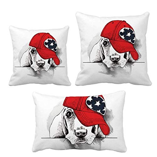 Coussin chien aquarelle de qualité supérieure pour décoration sofa