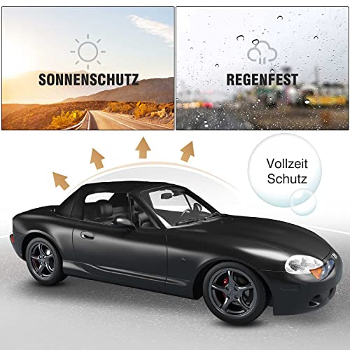 Frankberg Cabrioverdeck Softtop Verdeckbezug Schwarz für MX-5 I NA MX-5 II NB 1.6L 1.8L 1989-2005 MA011332