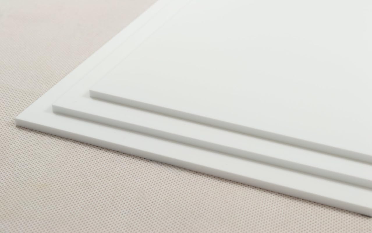 3mm Perspex Acrylic plastic sheet Perspex Sign Material - multiple sizes and Colours - Black, White, Red, Green, Blue, Orange (A2 (600mmx400mm), White)