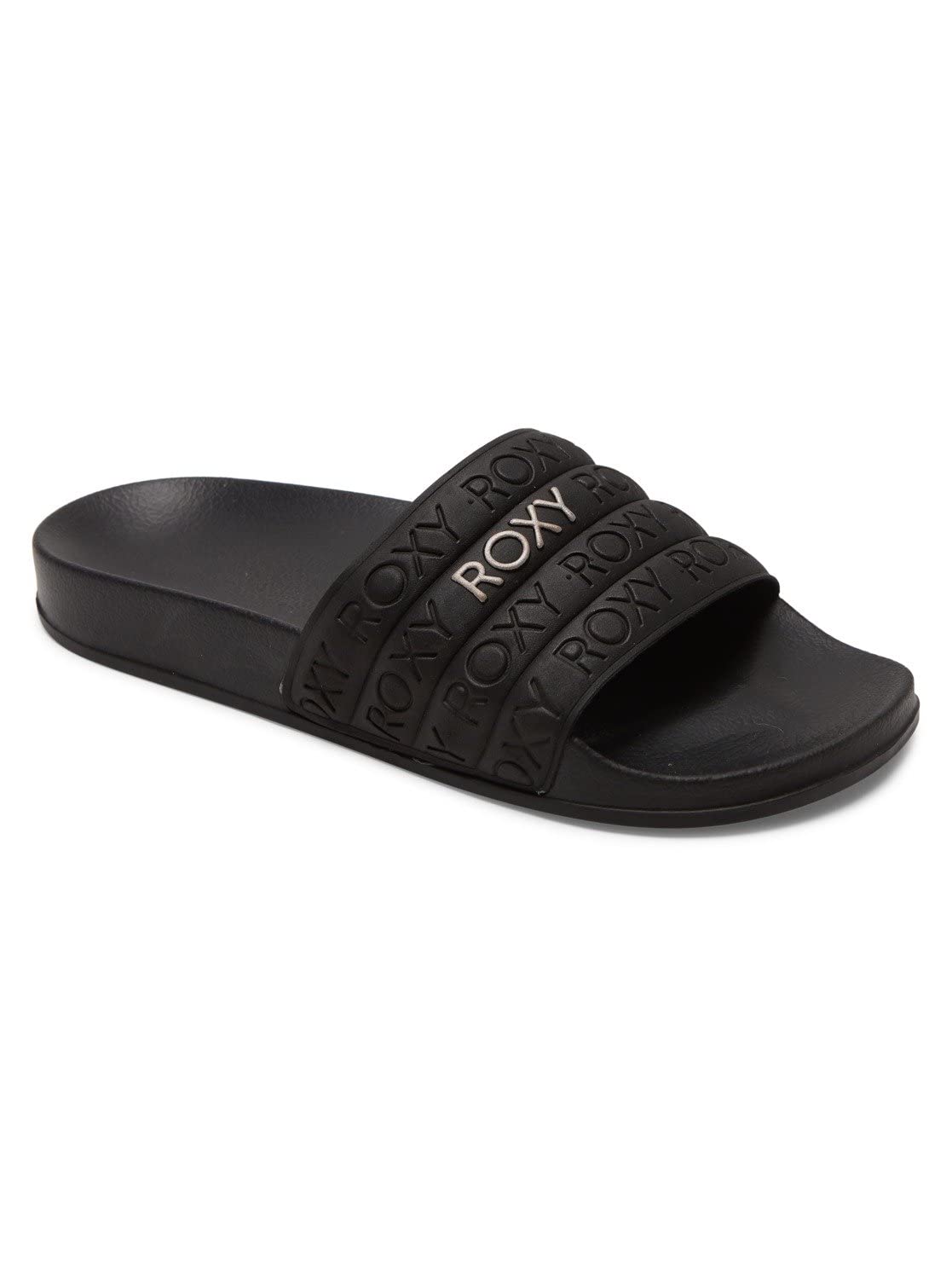 Amazon.com | Roxy Women's flip Flops Sandal, Black M Gold, 6