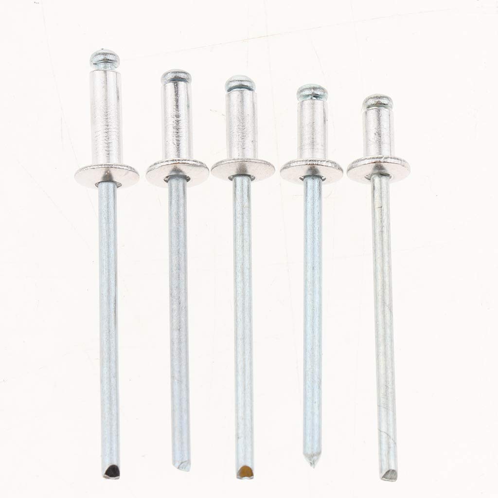 1000x Dome Head Pop Rivets Ouverts en Aluminum 3mm - 3.0x8mm