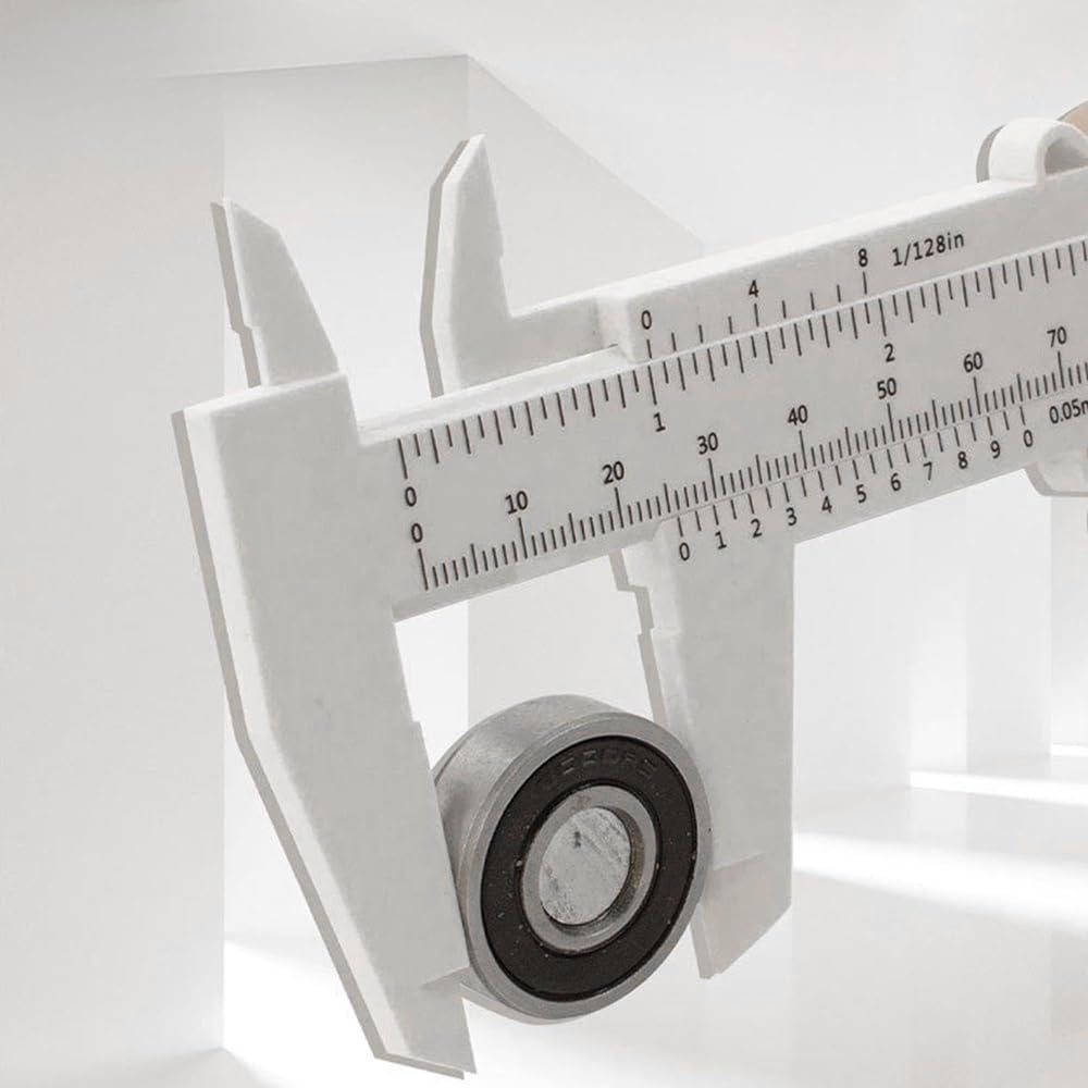 Calibro a Corsoio,Calibro Digitale Mini Strumento di Misurazione del Righello,3 pezzi 150 mm 6 pollici Strumento di Misurazione Della Scala Ad Alta Precisione Doppia Regola Scala Plastica Vernier