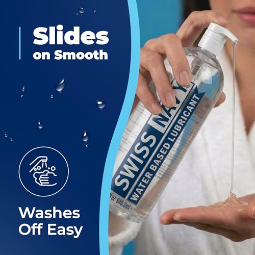 Image of Swiss Navy Premium Water-Based Lubricant - 32 oz | Lubricating Gel for Men, Women & Couples - Toy Safe - Non-Staining Formula - Compatible with Latex & Condoms