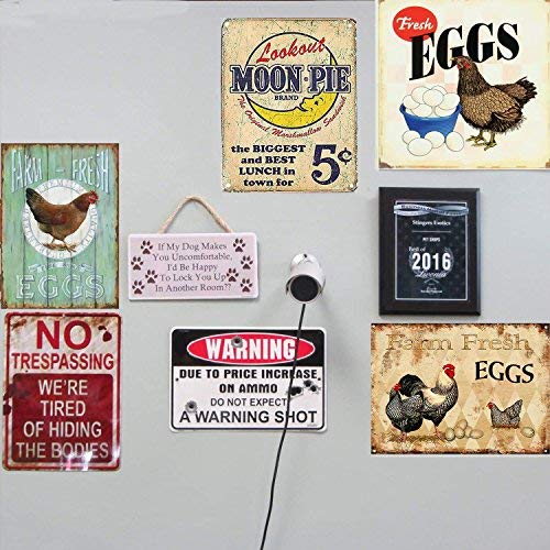 Placa de galo de galo de galinha da MMOUNT Farm Fresh Eggs para cozinha retrô decoração vintage plac