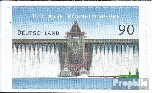 Prophila Collection Briefmarke BRD 2013 Möhnetalsperre - Postfrisch ** MNH, Katalog-Nr. 3000 (kompl. Ausg.)