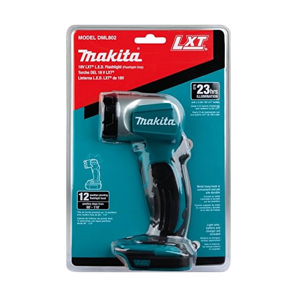 Makita DEBDML802 Akku-Lampe DML802, 20.8 x 37.3 x 7.4 cm – Bild 8