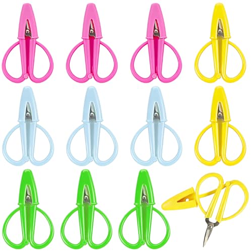 12 Pack Mini Scissors Set - Small, Sharp, Portable Scissor