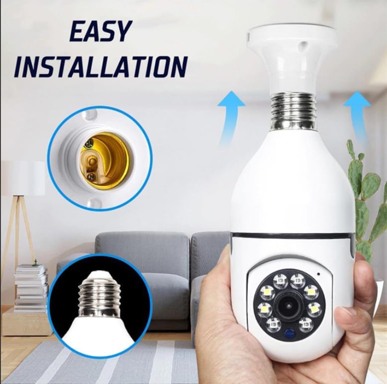 Miniatura 3 de Cámara de seguridad con bombilla de 2K -5G y 2.4 GHz, cámara de seguridad WiFi para el hogar, cámara de seguridad para el hogar en interiores,