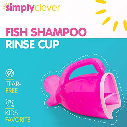 S.c. Products Fish Shampoo Kids Rinse Cup | Tear-Free Baby Rinser Cup And Bath Pail For Kids - Durable, Bpa-Free, Safe, And Ergonomic Design For Hassle-Free Bathing | Pink #TOP1