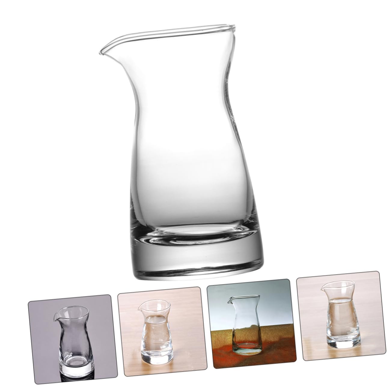 6 Stück Glas Milchrahmkännchen 80ml für Soße und Getränke