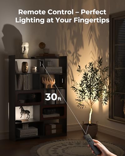 PopoIron Indoor Spotlights with Daily Auto Timer, 5500mAh Rechargeable Picture Lights, Wireless Accent Lighting Dimmable & 3CCT, Remote Control LED Uplighting for Plants, Wall Display & Artwork - Image 6
