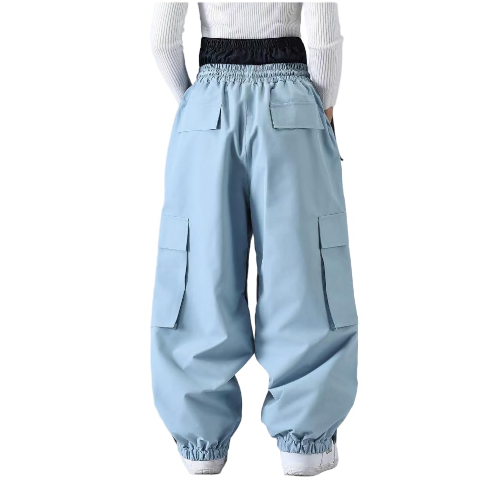 JCVBN - Baberos de esquí holgados para hombre y mujer, pantalones de snowboard, pantalones de snowboard