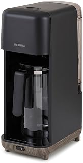 アイリスオーヤマ コーヒーメーカー ドリップ式 720ml 6杯分 マグボトルに直接ドリップ 一人暮らし オフィス 出勤時 コーヒーサーバー付き 幅15.1cm マグボトル対応 水筒 ホット・アイス対応 CMS-0800-B ブラック