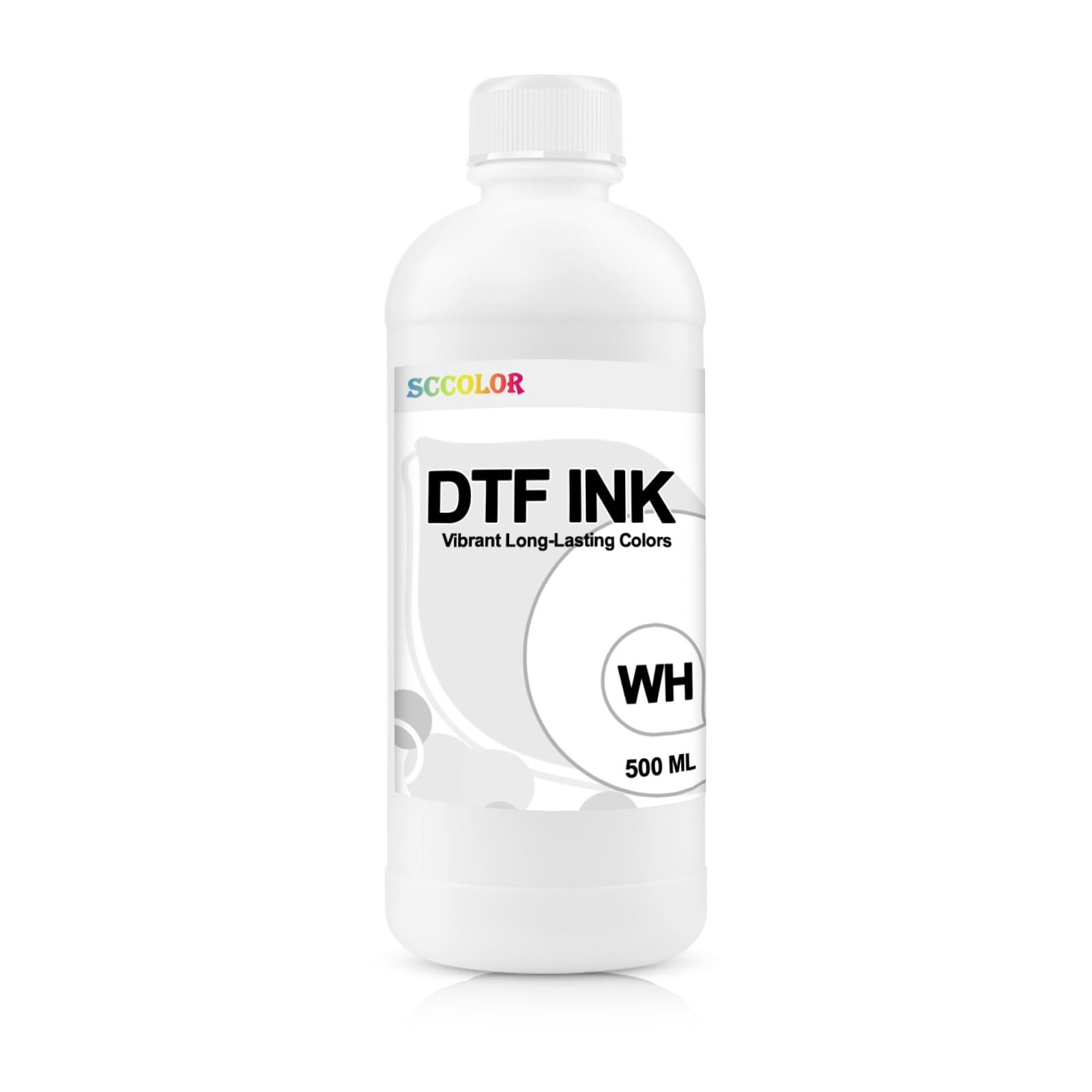 SPLENDIDCOLOR DTF Ink 500ML DTF White Ink Premium DTF Ink Digital Inkjet Ink Refill for Direct to Film Printers Repalcement for Printhead DX5 DX7 5113