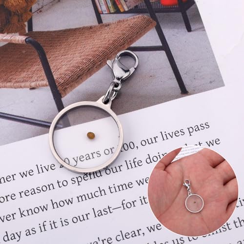 Mustard Seed Charm Zipper Pull Clip, Stainless Steel Faith Mustard Seed Pendant Zipper Clip Inspirational Christian Religious Jewelry Gift for Men Women Sunday School Teacher4