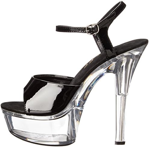 Ellie Shoes Women's 601-juliet-c, Black/Clear, 8 M US | Image 7